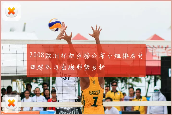2008欧洲杯积分榜公布小组排名晋级球队与出线形势分析